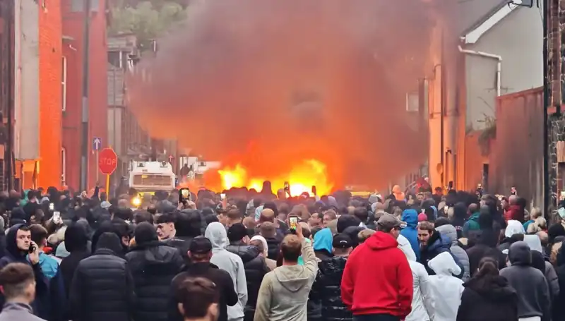 Kuzey İrlanda'da Cinsel Saldırı Protestoları: Evler Ateşe Verildi