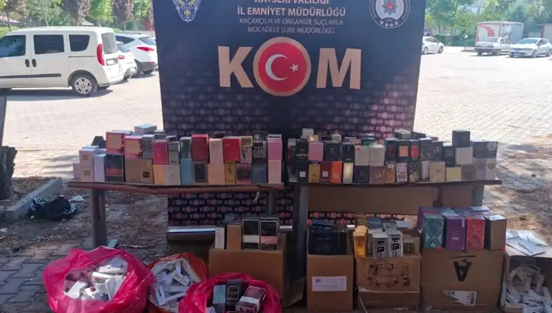Kayseri’de Kaçak Parfüm Operasyonu: İki Kişi Gözaltında