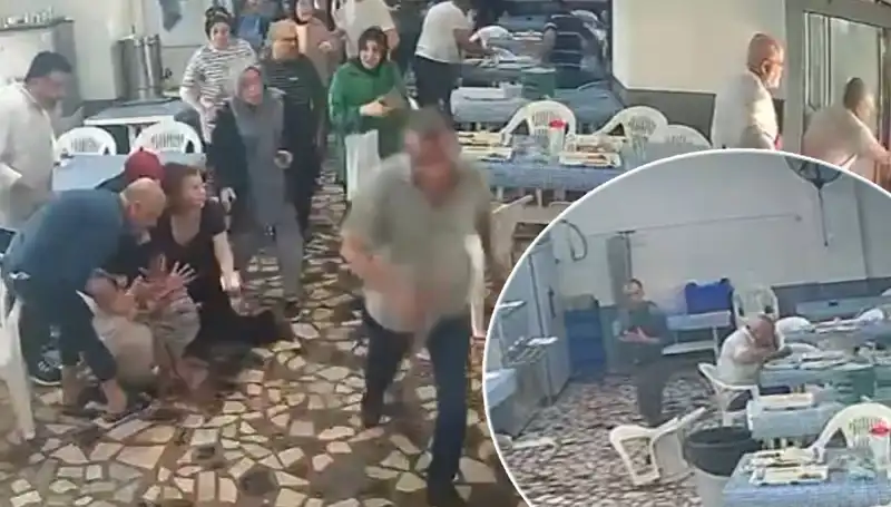 Yemekhanede Deprem: Farklı Tepkilerle Büyüyen O Anın Kayıtları