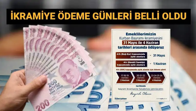 Bayram İkramiyeleri İçin Tarih Belli Oldu: Emeklilere 4 Bin TL Ödeme Ne Zaman?