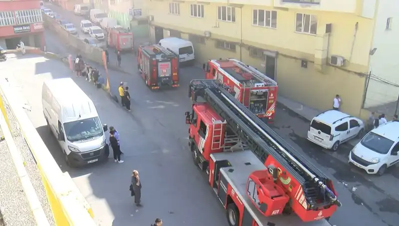 İstanbul'daki Tekstil Atölyesinde Çıkan Yangın Korku Dolu Anlar Yaratıyo