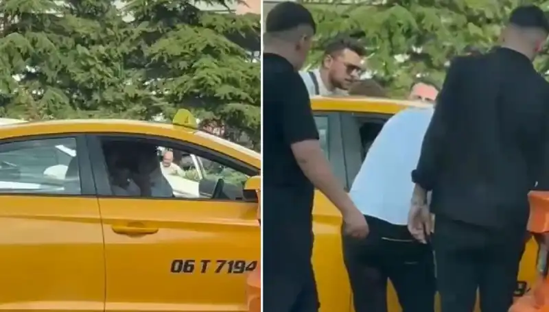 : Trafikte Tartıştığı Taksi Şoförüne Yumruk Atan Yalnız Değil!